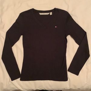 Tommy Hilfiger Black Long Sleeve Tee •Size Medium